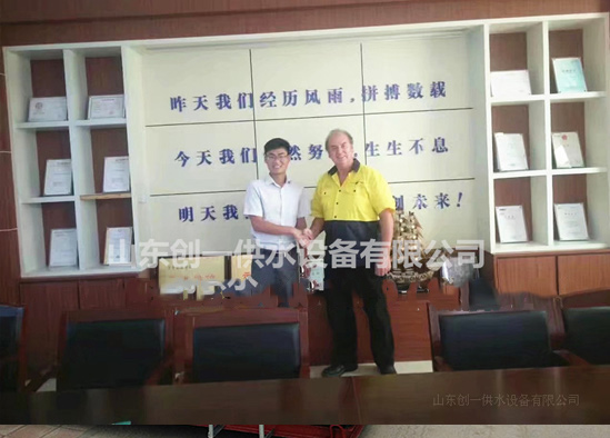 歡迎澳大利亞客戶來訪，考察玻璃鋼水箱，祝愿合作愉快